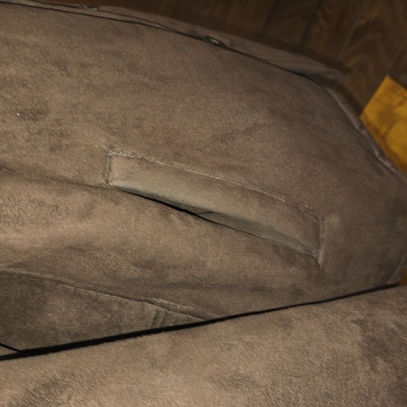 Men's Brown Faux Suede Jacket  - Impermeable By Weatherproof - Picture 4 of 13